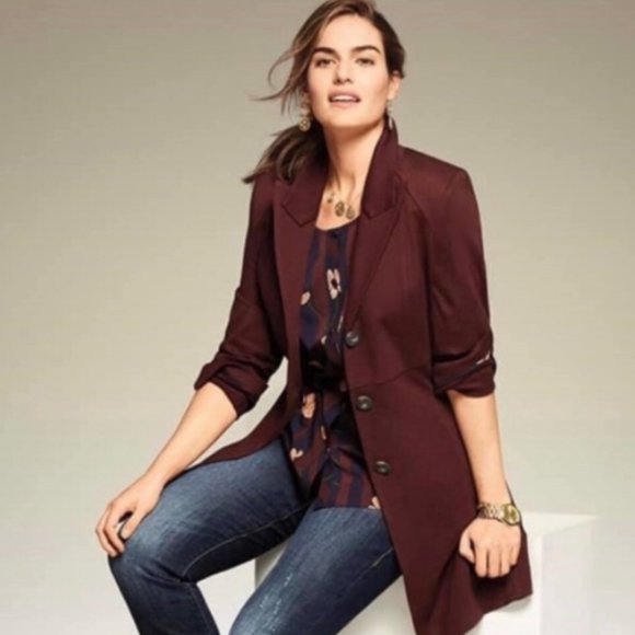 CAbi Jackets & Blazers - CAbi Boss Jacket in Currant Wine 3545 Size Medium